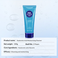 Nettoyant visage hydratant à l'acide hyaluronique cosmétique halal, frais et ne provoque pas de tiraillements à la peau