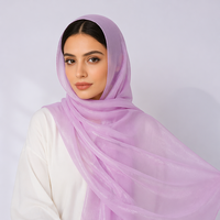 Nouveau Voile en Satin Froissé Effet Soie pour Femmes Musulmanes Malaisiennes, Châle Léger en Mousseline Imprimée Brillante et Scintillante – Vente en Gros