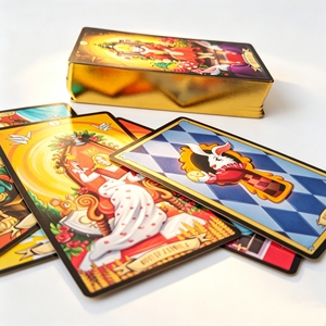 Juego de Cartas Personalizado con Caja de Almacenamiento de Tapa Dura, Tamaño Estándar, Cartas con Bordes Dorados - Product Image 2