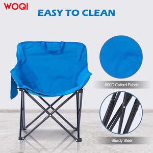 เก้าอี้ซาวน่าพับได้ WOQI สีฟ้า ผ้า Oxford พกพาสะดวก มีช่องเก็บของ สูง 25.9 นิ้ว สำหรับการเดินทางกลางแจ้ง - Product Image 4