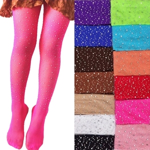 Collants en résille élégants pour enfants, nouveau, vêtement de noël en filet à paillettes et strass, pour bébés filles, collection - Product Image 1