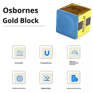 Polvo de Chocolate Fino Profesional Gold Magic Block Blue, No se Desprende Fácilmente, para Snooker Black Eight, a Base de Aceite, en Bolsa, CN None - Product Image 4