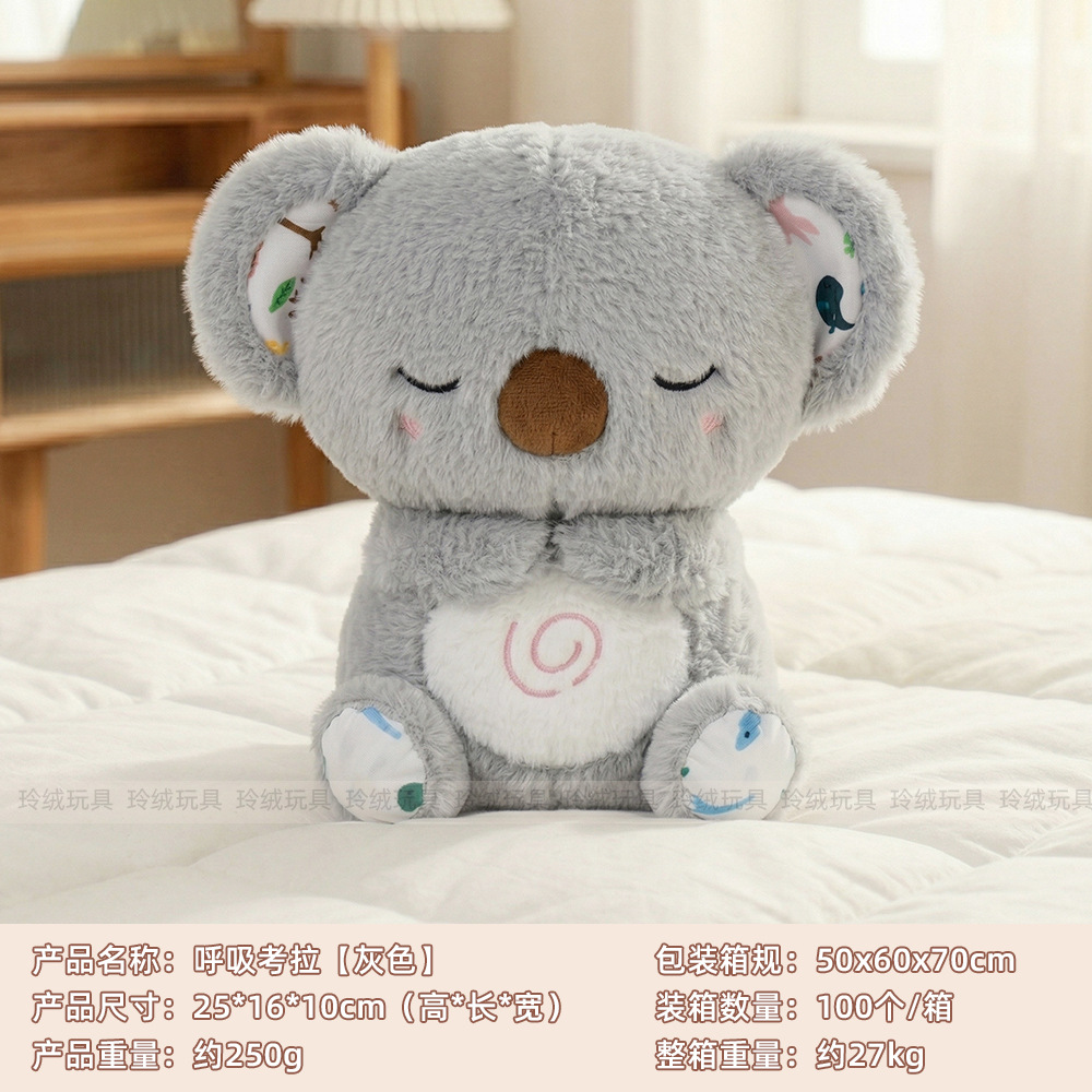 Koala gris respirando