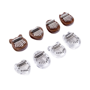 Kalimba miniature en bois massif de haute qualité, 8 tons, piano à pouce portable, instrument de musique - Product Image 1