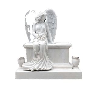 Statues d'anges en pierre antique, figurines en marbre, sculpture d'<span class=keywords><strong>ange</strong></span> pleurant <span class=keywords><strong>triste</strong></span> pour cimetière - Product Image 6