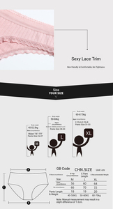 Culottes string sexy pour femmes, à motif uni, taille basse, sans couture, avec broderie en dentelle, respirantes, fines, coupe coquine, avec logo à la taille - Product Image 4