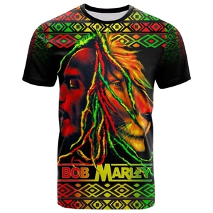 T-shirt à manches courtes unisexe pour hommes et femmes, vêtements de style <span class=keywords><strong>Bob</strong></span> <span class=keywords><strong>Marley</strong></span> <span class=keywords><strong>Reggae</strong></span> 3D, mode 2025 - Product Image 1