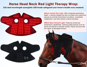 Dispositivo de Terapia de Luz Roja LED Portátil Shanglaite para Caballos, 151 LEDs, 3 Chips, 660nm 850nm, Alivio del Dolor, Terapia INR, Gorra de Terapia - Product Image 3