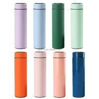 Thermos intelligent de 16 oz avec affichage de la température, bouteille d'eau en acier inoxydable avec logo personnalisé