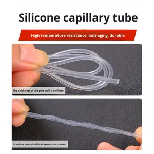 หลอดซิลิโคนใส [ขนาดเล็ก] ท่อใสทนต่อการฉีกขาดท่อซิลิโคนขนาด0.5มม./1/2/3 - Product Image 4