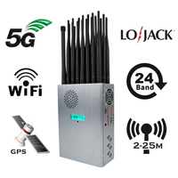 Détecteur de signal de téléphone portable portable à 24 antennes pour GSM LTE 3G 4G 5G 315 433 868 GPS WiFi Lojack, détecteur de signal GPS