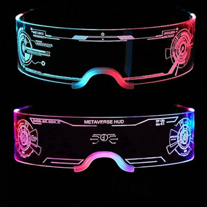 Gafas LED multicolores en una, suministro de fiesta con luz brillante para Bar Club <span class=keywords><strong>Halloween</strong></span> - Product Image 3