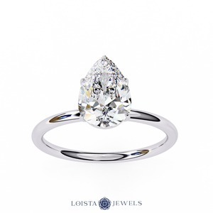 Anillo de Diamantes Cultivados en Laboratorio de Oro de 18K para Mujer, Anillo de Compromiso y Boda de Lujo, Fabricante de Joyería Fina Personalizada - Product Image 3