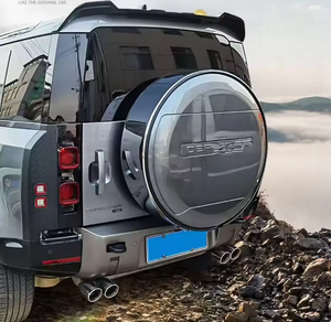 Tapa de neumático, cubierta de neumático de repuesto, accesorios exteriores para automóviles todoterreno, cubierta de neumático trasero para Land Rover <span class=keywords><strong>Defender</strong></span> 90 110 <span class=keywords><strong>130</strong></span>, cubierta de rueda trasera - Product Image 3