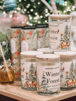 Bougie parfumée de Noël en cire de noix de coco de luxe de 10oz boîte de conserve personnalisée de marque privée fabriquée au Vietnam pour les occasions de Thanksgiving