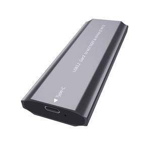 علبة ألومنيوم لقارئ أقراص SSD من نوع <span class=keywords><strong>M</strong></span>.2 PCIe NVME تدعم أقراص NGFF و NVME SSD مع واجهة خارجية من نوع C - Product Image 2