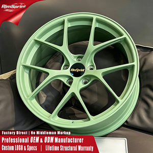 Rines Alemanes RI-D de Aleación Forjada en Verde Manzana de 15-22 Pulgadas 5x100 4x100 para BMW G22 G20 Mercedes-Benz Audi A6 A4 Porsche 718 - Product Image 1