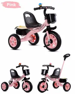 2022 оптовая продажа с фабрики, новая модель, стальная рама, Детский Двухместный трехколесный велосипед с задним сиденьем, детский трехколесный велосипед для детей