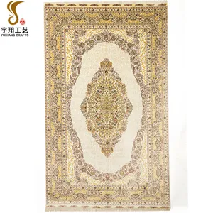 Ukuran 5X8 Kaki Karpet Buatan Tangan Persia Karpet Area Simpul Tangan Karpet Persia 100% Sutra