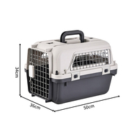 Besky Safe Cage pour animaux de compagnie chat chien étui de transport Super grand espace boîte de transport aérien pour animaux de compagnie avec roues