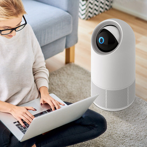 Purificateur d'air intelligent H13 HEPA avec pré-filtre et filtre à charbon, contrôle par application et commande vocale, pour la maison, le bureau ou l'usage sur bureau, moins de 200 pieds carrés - Product Image 1