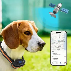 Новая технология уличный временный собачий Электрический забор длинный режим ожидания большой диапазон управления 3248 футов перезаряжаемый GPS беспроводной забор для собак