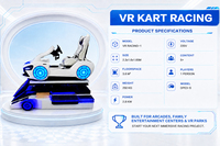 Beliebte Kommerzielle Arcade-Spiele VR-Kart-Rennen Kinder-Rennwagen-Spiel Virtuelle Realität Simulator 9D VR-Fahrsimulator-Spiele