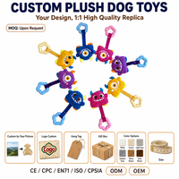 Jouet sonore en peluche multicolore pour chien, résistant aux morsures, couineur, pour chiens de petite à moyenne taille