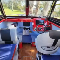 Bateau de pêche à moteur en aluminium à grande vitesse, nouvelle conception, soudé, 25 pieds (7,5 m), à vendre