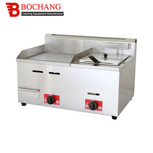 पोर्टेबल स्ट्रीट खाद्य रोटी पकाने का तवा और फ्रायर संयोजन मशीन वाणिज्यिक फ्रायर और रोटी पकाने का तवा गठबंधन मशीन - Product Image 6