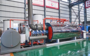 Caldaia a vapore orizzontale industriale a tubi di fumo Kingder WNS 8 tonnellate (olio/gas) in acciaio inossidabile per uso <span class=keywords><strong>interno</strong></span>/esterno in fabbriche - Product Image 4