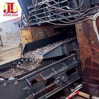 Usine de recyclage professionnelle à double arbre pour ferraille de zinc, barres d'armature en acier, acier inoxydable, aluminium et roulements de moteur, avec broyeur et déchiqueteur