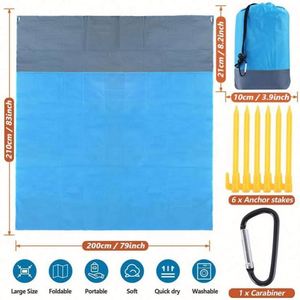Outdoor Relax Lightweight Portable Waterproof Sand Proof Foldable Travel <b>Beach</b> Camping Picnic <b>Blanket</b> Mat - Product Image 2