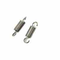 Mini ressorts d'extension en gros, robustes, en métal noir, micro ressorts d'extension avec long crochet
