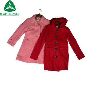 Usato Vestiti di Marca Delle Donne di Inverno Cappotto di Lana Pettinata Della Corea Vestiti di Seconda Mano - Product Image 2
