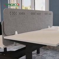 Paravent de bureau acoustique en feutre 100 % PET recyclé, écran d'intimité insonorisant pour bureaux à plan ouvert, projet de bâtiment écologique