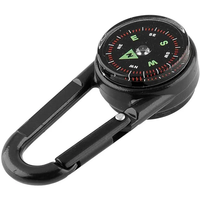 Mountaineering Hiking Camping berburu multifungsi kompas Mini 3 in 1 dengan gesper termometer