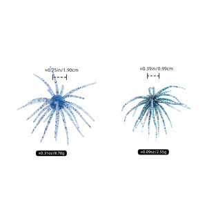 <span class=keywords><strong>Esca</strong></span> Morbida in PVC UV Luminosa di Alta Qualità 2.8-8.7g a Forma di Riccio Marino <span class=keywords><strong>per</strong></span> la Pesca di Orate, Spigole, Mandarini e Tilapia in Acqua Dolce e Salata - Product Image 3