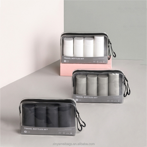 Borsa per il Trucco Impermeabile in TPU Biodegradabile Trasparente Satinato con Logo Personalizzato, Astuccio alla Moda con Doppia Cerniera, Etichetta Privata - Product Image 5