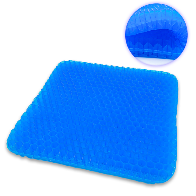 Cheap Hot Selling Summer Cooling Seat Cushion Pad TPR Honeycomb Design Double Layer Support Cushion Breathable Car Seat Cushion