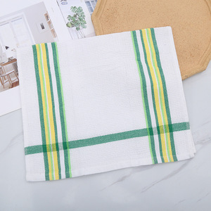 Paño de cocina a cuadros de 38x64 cm, rectangular, absorbente, de poliéster y algodón grueso, para uso en la cocina. - Product Image 3