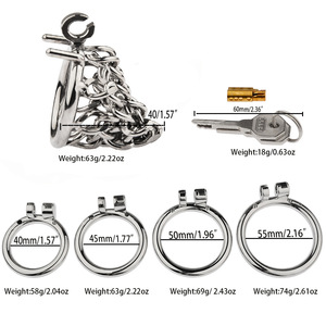 <span class=keywords><strong>Cage</strong></span> de chasteté en métal pour homme, dispositifs de chasteté plats en acier, <span class=keywords><strong>cage</strong></span> à pénis, <span class=keywords><strong>cage</strong></span> BDSM - Product Image 2
