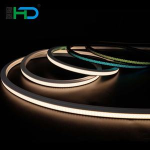 Ruban LED néon anti-reflet avancé 12x12mm 24V RGBIC SPI adressable individuellement pour la décoration intérieure, les salles de jeux et les bars - Product Image 1