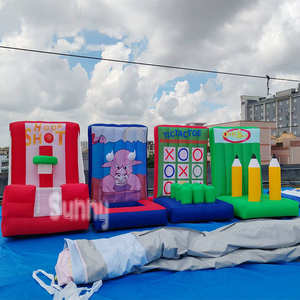 Offre Spéciale : Château Gonflable <span class=keywords><strong>4</strong></span>-en-1 pour Jeux de Carnaval, Jeux Sportifs Gonflables et Jeux de Tir au Basket pour Enfants - Product Image 5