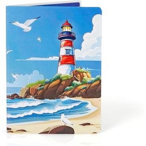 Cruise Ship Pop-Up 3D Birthday Card for Men Fathers Day & Grandpa-Digital Printing with <b>Gloss</b> Lamination - Product Image 3