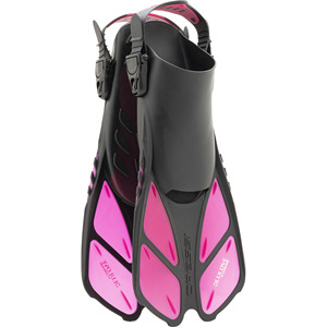 CRESSI CA24040 Bonete Tuba translucide/rose pour enfant et palmes de plongée Palmes de natation et d'entraînement à longue lame pour 3 ans et plus - Product Image 1