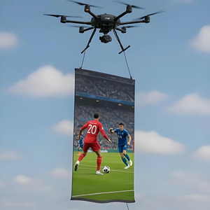 <b>Drone</b>-mounted Charging in the Sky Flying LED Screen Flexible Mesh Display Soft Module for <b>Outdoor</b> Flying LED Advertising Banner - Product Image 1