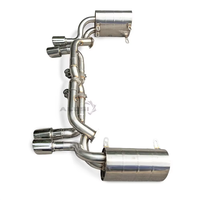 Kit d'échappement Axleback SS304 à 200 cellules à haut débit avec catalyseur pour Porsche 996.2 2002-2005 3.6L Flat-6, son profond, kit de performance