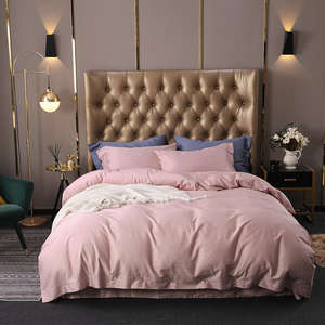 Toptan Lüks %100 Mısır Uzun Elyaflı Pamuk Düz Çarşaf Yastık Kılıfları ve Nevresim Takımı - Product Image 1