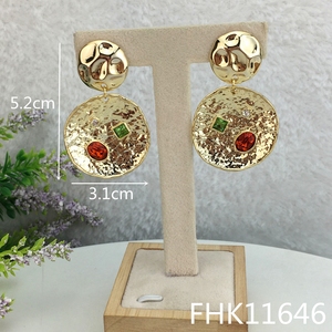 Yuminglai FHK11646 Anting Wanita, Anting-Anting Pakaian Harian Model Italia Elegan Mode Kualitas Tinggi Terlaris - Product Image 4